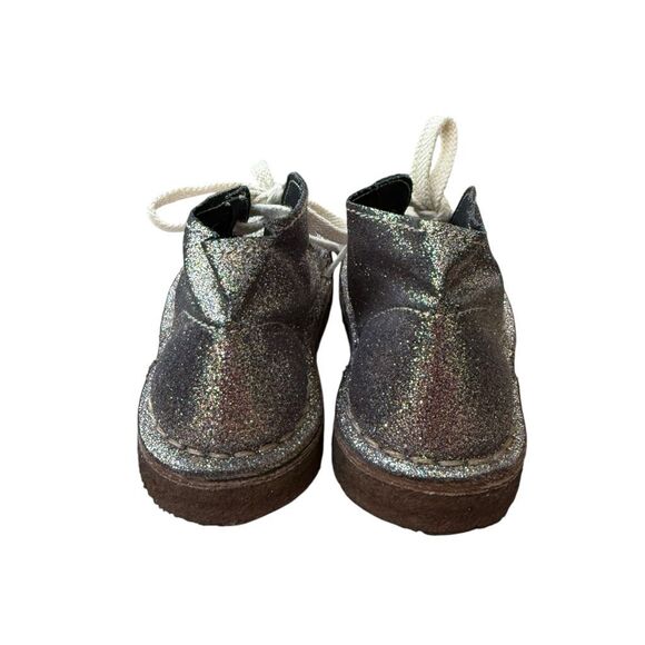 J. Crew Crewcuts Shimmer Glitter leather Macalister Girl Boots Size K9 - Picture 3 of 6